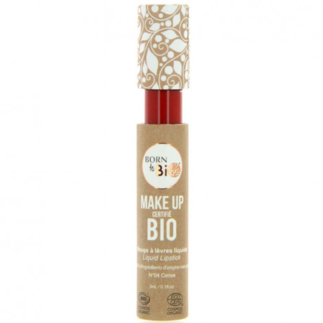 Born to bio - Rouge à lèvres liquide bio - N°4 Cerise|Lèvres|FolieCosmectic