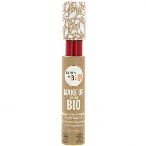 Born to bio - Rouge à lèvres liquide bio - N°3 Rouge Intense|Lèvres|FolieCosmectic