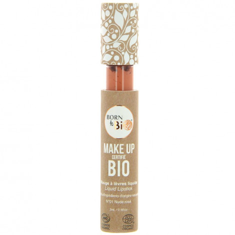 Born to bio - Rouge à lèvres liquide bio - N°1 Nude Rose|Lèvres|FolieCosmectic
