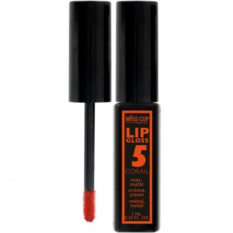 Miss cop - Lip Gloss 05 Corail - 7ml|Lèvres|FolieCosmectic