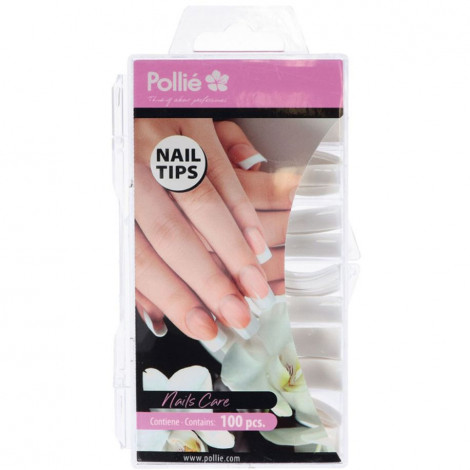Pollié - Nail tips faux ongles courbés transparents -100pcs|Ongles|FolieCosmectic
