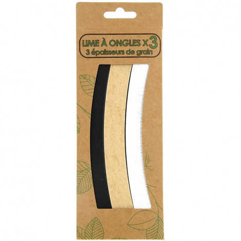 Modelite nature - lime à ongles 3 épaisseurs de grain - 3pcs|Ongles|FolieCosmectic