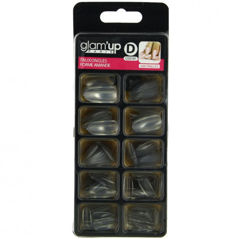 Glam'up - Faux ongles forme amande couleur translucide - 100pcs|Ongles|FolieCosmectic