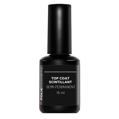 Folie Cosmetic - Top coat scintillant semi-permanent - 15ml|Ongles|FolieCosmectic