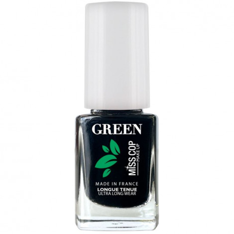 Miss Cop - Vernis à ongles Green bio sourcé n°10 Noir - 11ml|Ongles|FolieCosmectic