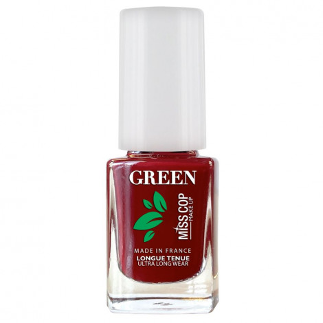 Miss Cop - Vernis à ongles Green bio sourcé n°09 Rouge noir - 11ml|Ongles|FolieCosmectic