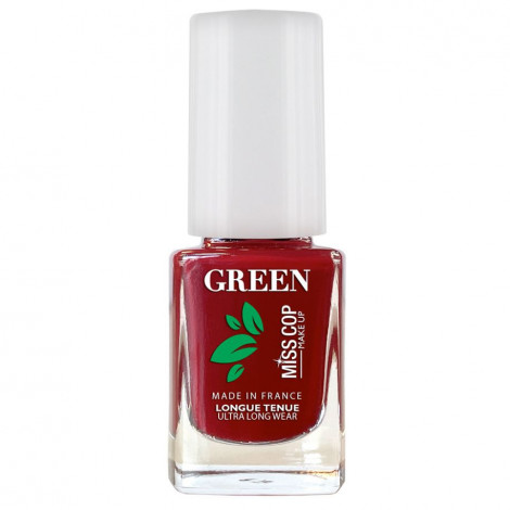 Miss Cop - Vernis à ongles Green bio sourcé n°08 Rouge - 11ml|Ongles|FolieCosmectic