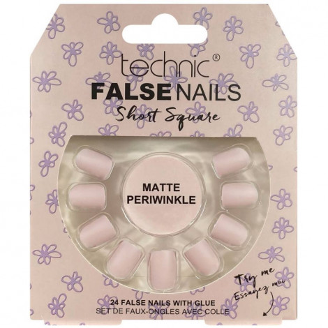 technic - Faux ongles Short square - Periwinkle|Ongles|FolieCosmectic