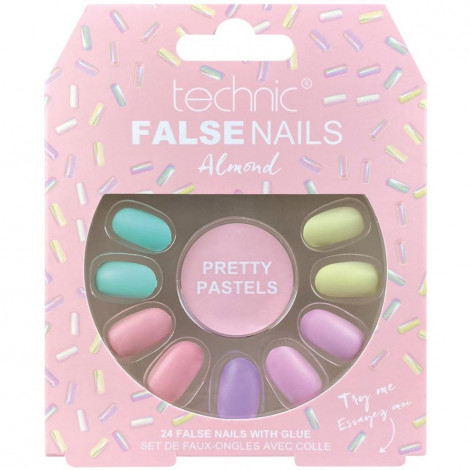 technic - Faux ongles Almond - Pretty Pastels|Ongles|FolieCosmectic