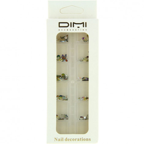 Dimi - Décoration ongles strass 12 compartiments|Ongles|FolieCosmectic