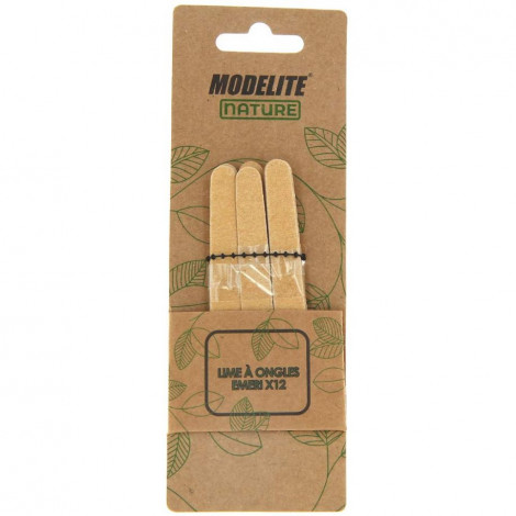 Modelite nature - Lime à ongles Emeri petit modèle - 12pcs|Ongles|FolieCosmectic