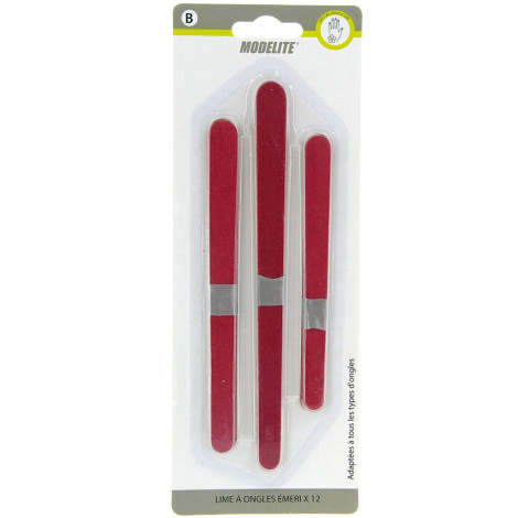 Modelite - Lime à ongles Emeri 3 tailles - 12pcs|Ongles|FolieCosmectic