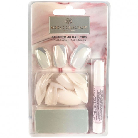 Body Collection - Faux ongles Stiletto - 48pcs|Ongles|FolieCosmectic