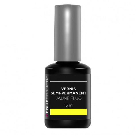 Folie Cosmetic - Vernis Semi-permanent- Jaune Fluo - 15ml|Ongles|FolieCosmectic