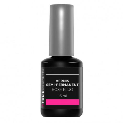 Folie Cosmetic - Vernis Semi-permanent- Rose Fluo - 15ml|Ongles|FolieCosmectic