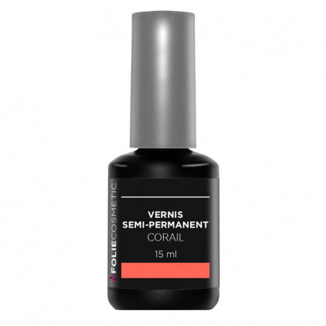 Folie Cosmetic - vernis Semi-permanent- Corail - 15ml|Ongles|FolieCosmectic