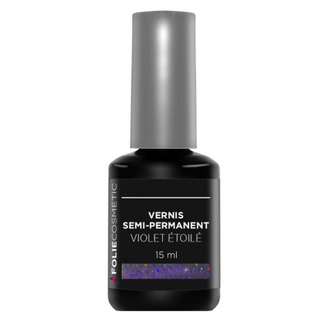 Folie Cosmetic - Vernis Semi-permanent- Violet Etoilé - 15ml|Ongles|FolieCosmectic