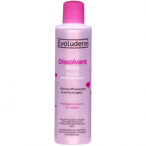 Evoluderm - Dissolvant Doux à l'huile d'amande douce - 200ml|Ongles|FolieCosmectic