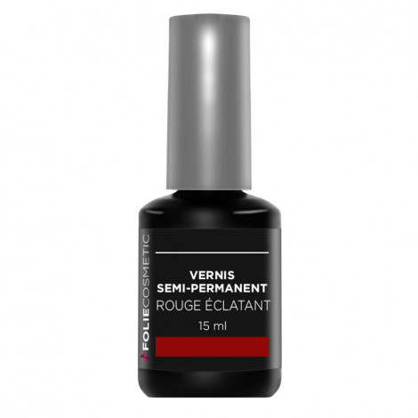 Folie Cosmetic - Vernis Semi-permanent- Rouge Eclatant - 15ml|Ongles|FolieCosmectic