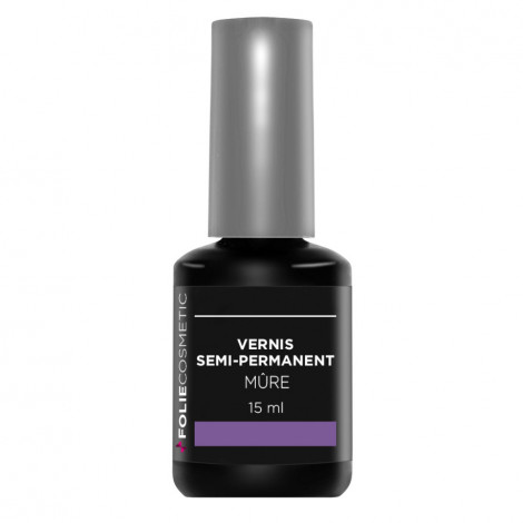 Folie Cosmetic - Vernis Semi-permanent - Mûre - 15ml|Ongles|FolieCosmectic