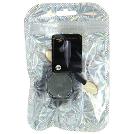 technic - Poudre métallique pour les ongles Argent - 1g|Ongles|FolieCosmectic