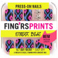 Fing'rs - Faux Ongles Street Beat avec 2 Strass Etoiles - 24 pcs|Ongles|FolieCosmectic