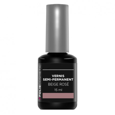 Folie Cosmetic - Vernis semi-permanent- Beige Rosé - 15ml|Ongles|FolieCosmectic