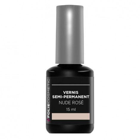 Folie Cosmetic - Vernis Semi-permanent- Nude Rosé - 15 ml|Ongles|FolieCosmectic