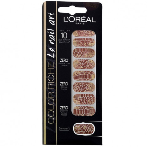L'Oréal - Color riche Le Nail Art - Stickers pour Ongles 006 Chic python|Ongles|FolieCosmectic