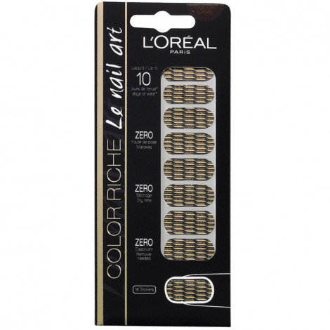 L'Oréal - Color riche Le Nail Art - Stickers pour Ongles 008 Or lamé|Ongles|FolieCosmectic