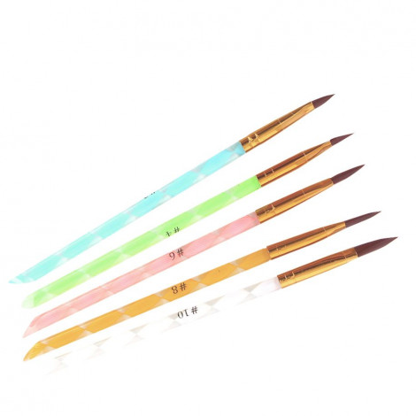 Folie Cosmetic - Pinceau acrylique - 5pcs|Ongles|FolieCosmectic