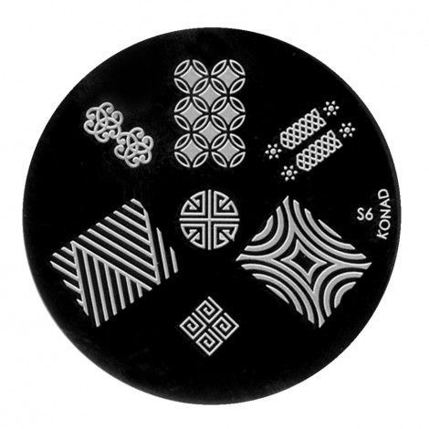 Konad - Plaques de stamping Nail Art S6|Ongles|FolieCosmectic