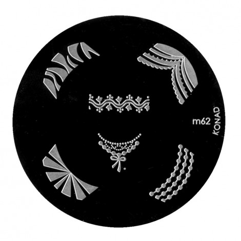 Konad - Plaques de stamping Nail Art M62|Ongles|FolieCosmectic