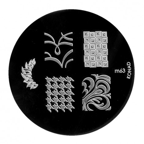 Konad - Plaques de stamping Nail Art M63|Ongles|FolieCosmectic