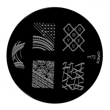 Konad - Plaques de stamping Nail Art M72|Ongles|FolieCosmectic