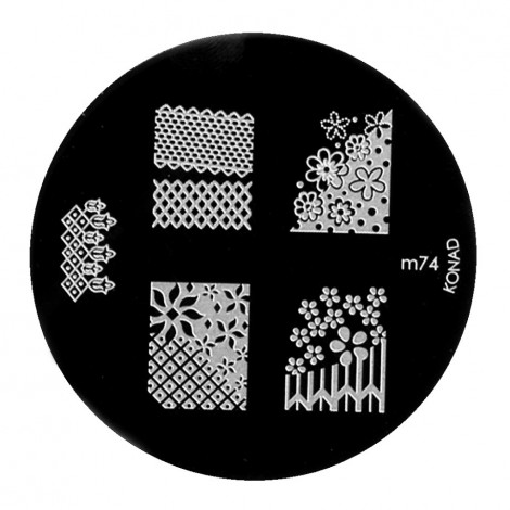 Konad - Plaques de stamping Nail Art M74|Ongles|FolieCosmectic