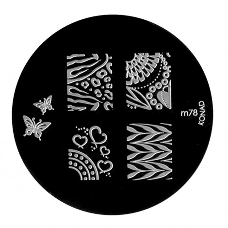 Konad - Plaques de stamping Nail Art M78|Ongles|FolieCosmectic