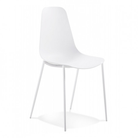 Chaise Intérieur & Extérieur "Tamra" 88cm Blanc|Chaise|Paris Prix