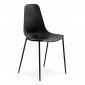 Chaise Intérieur & Extérieur "Tamra" 88cm Noir|Chaise|Paris Prix