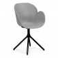 Chaise Design Avec Accoudoirs "Alyce" 85cm Gris|Chaise|Paris Prix