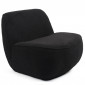 Fauteuil Design Bouclette "Agustin" 94cm Noir|Fauteuil / Chauffeuse|Paris Prix