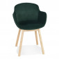 Chaise Design en Velours "Angie" 80cm Vert|Chaise|Paris Prix