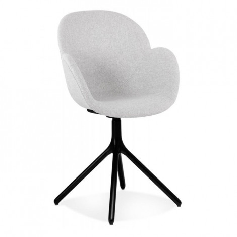 Chaise Design en Tissu "Maryellen" 85cm Gris Clair|Chaise|Paris Prix