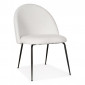 Fauteuil Lounge en Tissu Bouclé "Delmer" 83cm Blanc|Fauteuil / Chauffeuse|Paris Prix
