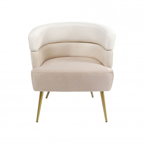 Fauteuil Sandwich velours crème Kare Design|Fauteuil / Chauffeuse|Kare