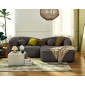 Charles - canapé d'angle droit 4 places en velours texturé|Canape|BestMobilier