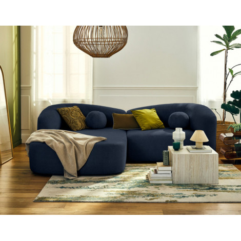 Charles - canapé d'angle gauche 4 places en velours texturé|Canape|BestMobilier