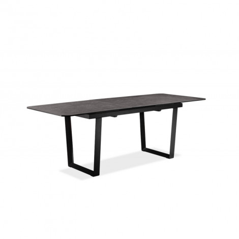 Table extensible 176/216 cm plateau céramique gris anthracite - VERONA|Table|Meuble et moi