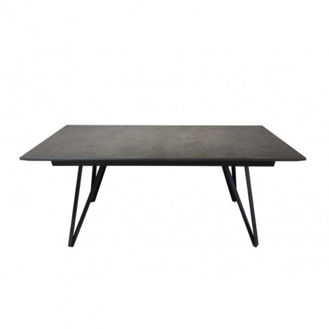 Table extensible 180 à 230 cm gris anthracite en céramique - ONYX|Table|Meuble et moi