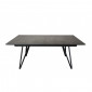Table extensible 180 à 230 cm gris anthracite en céramique - ONYX|Table|Meuble et moi